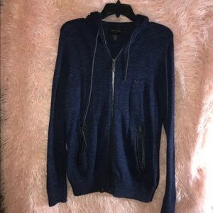True religion knitted zip up hoodie